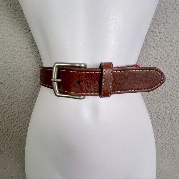 Peter Millar Mens Pink and Brown Canvas Belt Size 38 - Picture 11 of 11